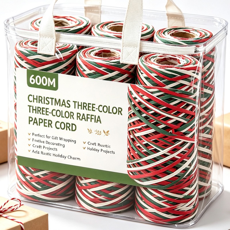 Papercraft Supply Ribbon - Cinta de papel de rafia de