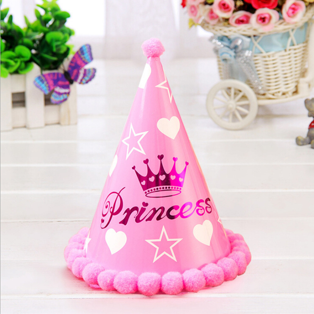 Party Hat Cone - 12 Gorros de Papel Clásicos en
