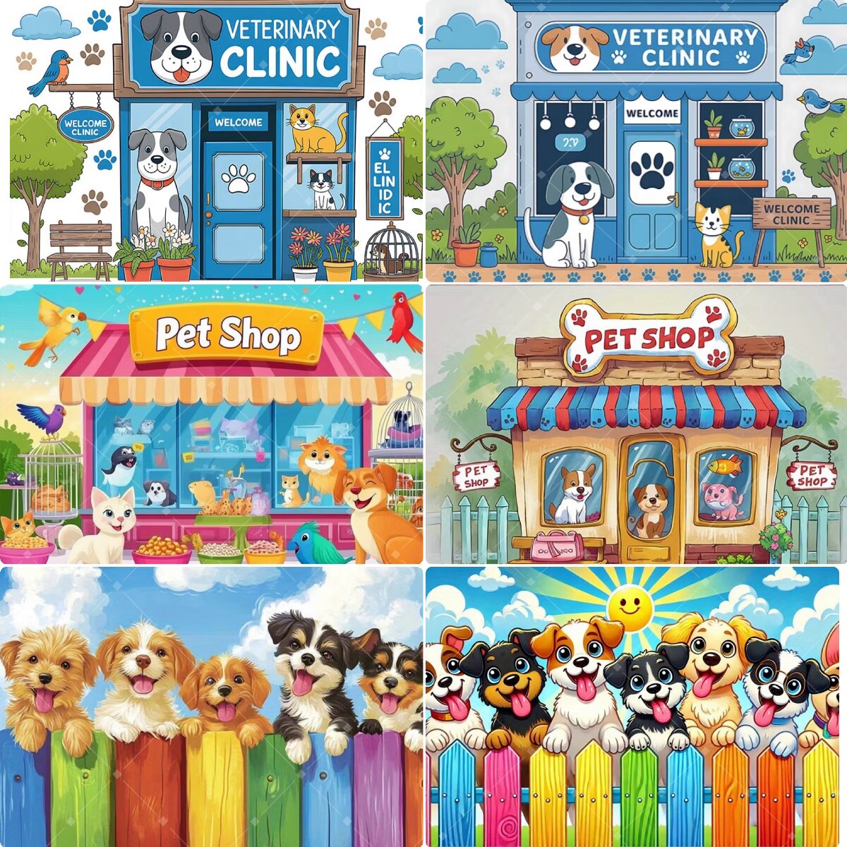 Event Party Shop - Fondo de Fotografía para Clínica Veterinaria,