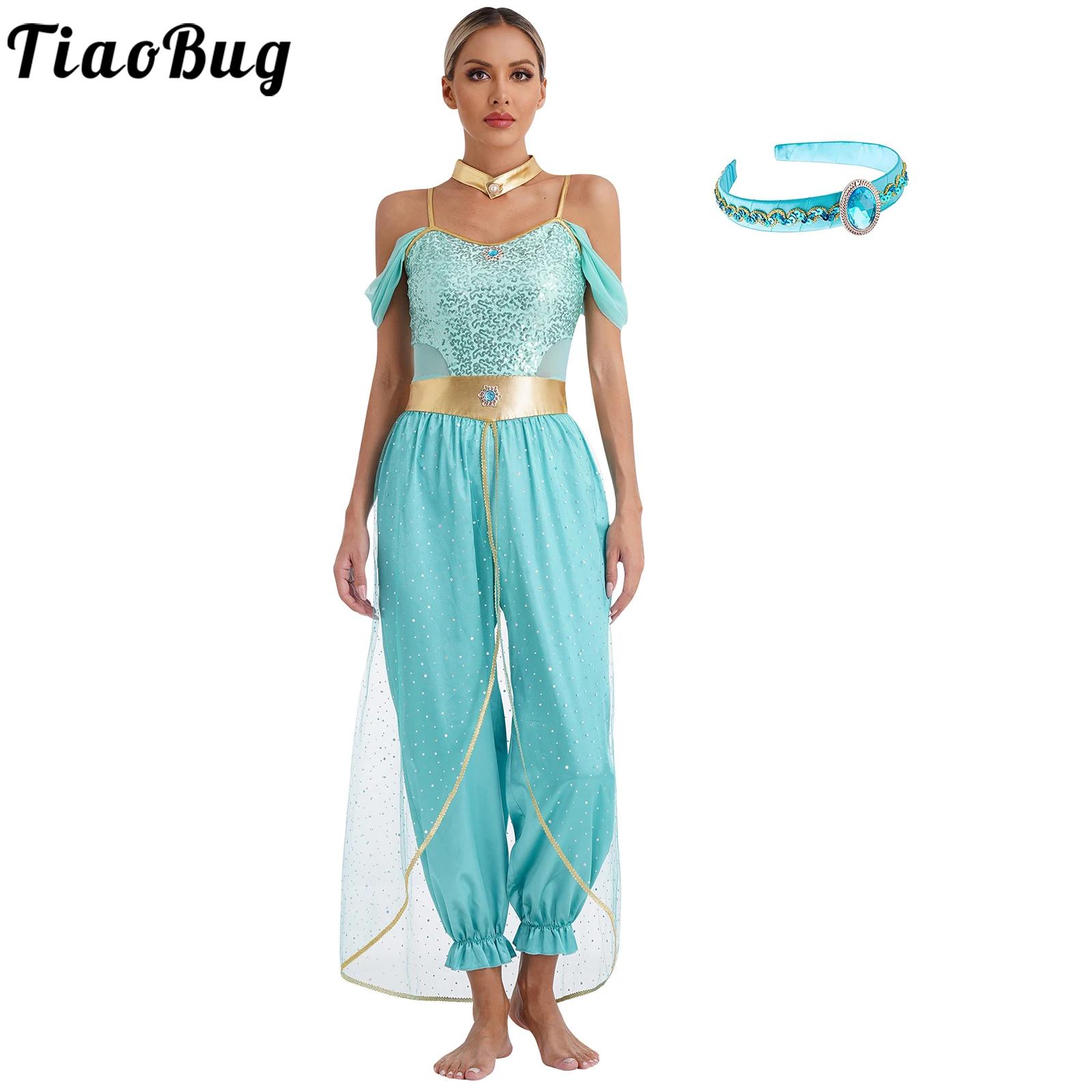 Glitter Tablecloth - Disfraces de princesa árabe para mujer,