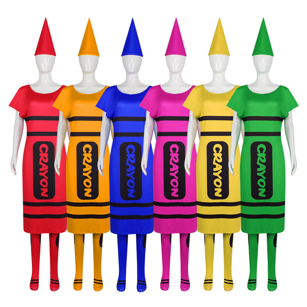Party Hat Cone - Disfraz de Crayon para Mujer de