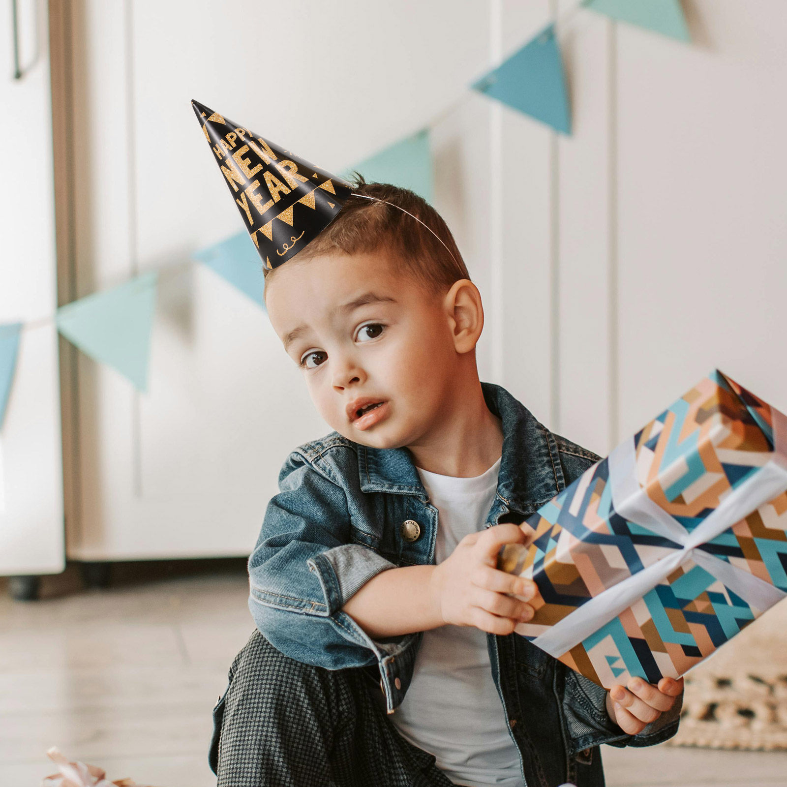 6 Gorros de Fiesta Negros y Do - Party Hat Cone reseña y precio