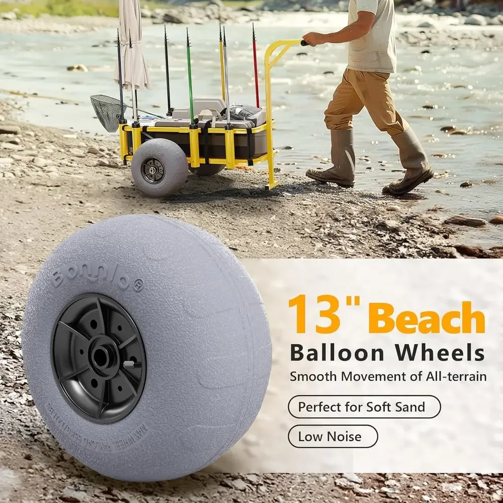 Carrito de playa con 13 ruedas - Balloon Pump Hand reseña y precio