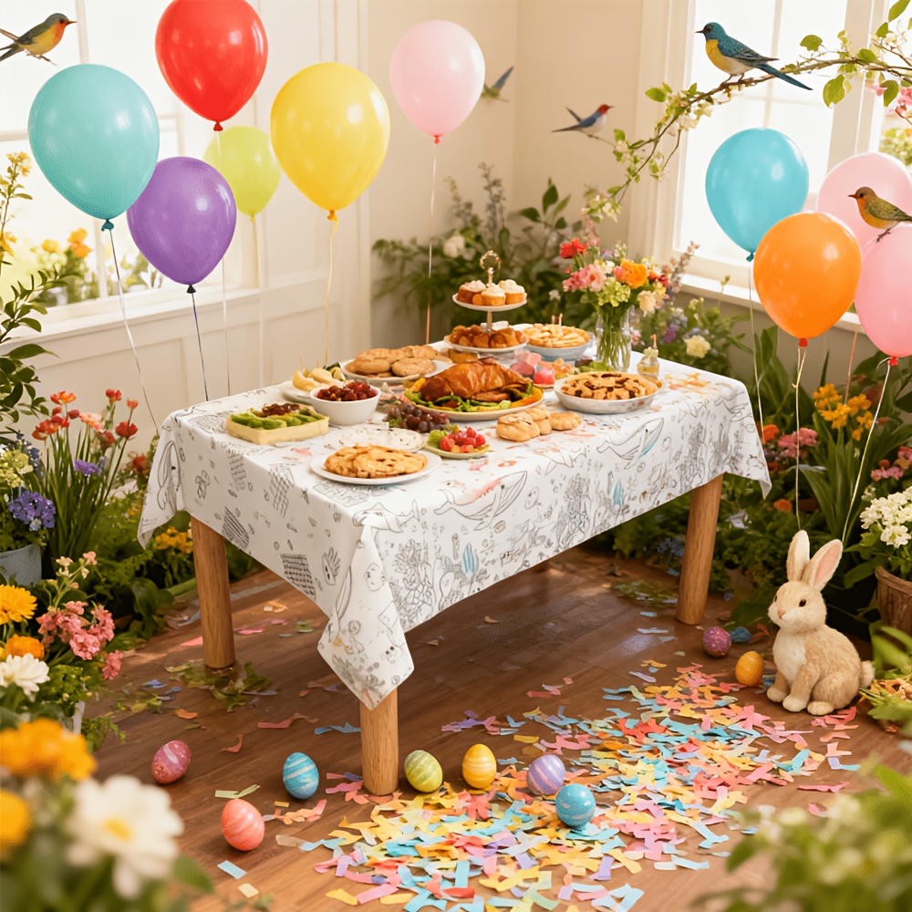 Mantel Desechable para Niños,  - Table Cloth Disposable reseña y precio