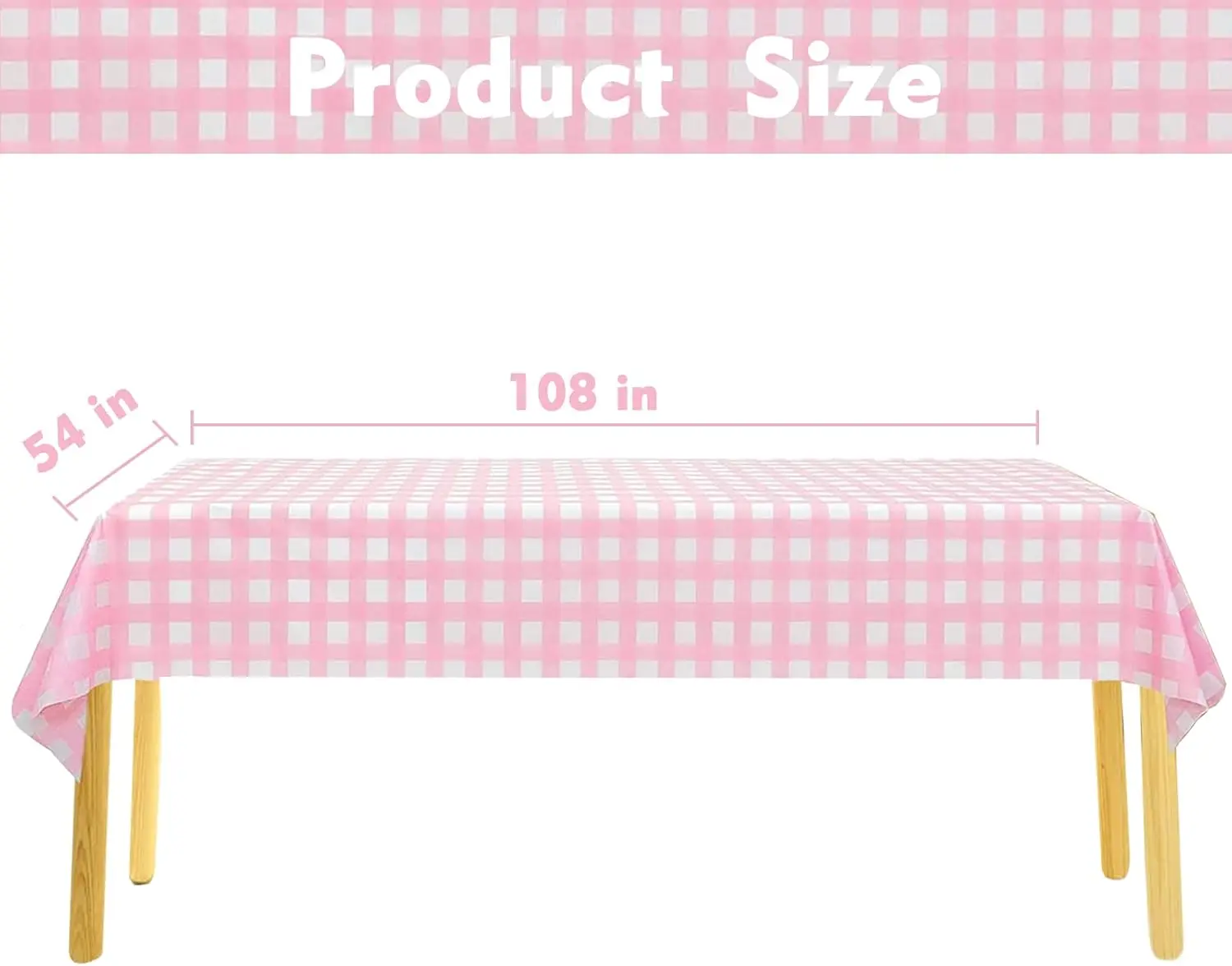 Mantel retro de cuadros rosa 5 - Event Party Shop reseña y precio