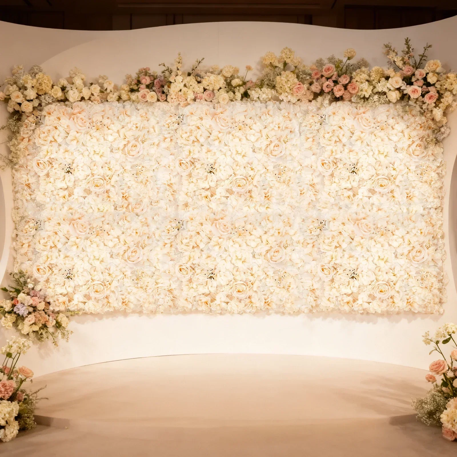 6 Paneles de Flores Artificial - Flower Wall Panel reseña y precio
