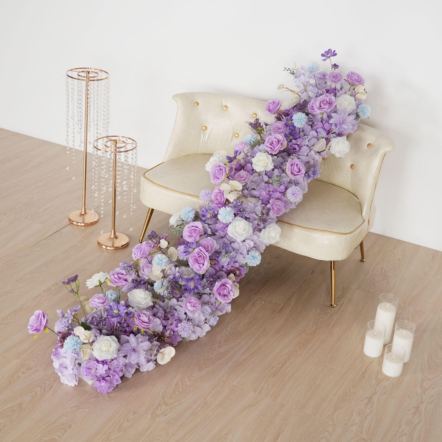Uflower-flores artificiales mo - Flower Wall Panel reseña y precio