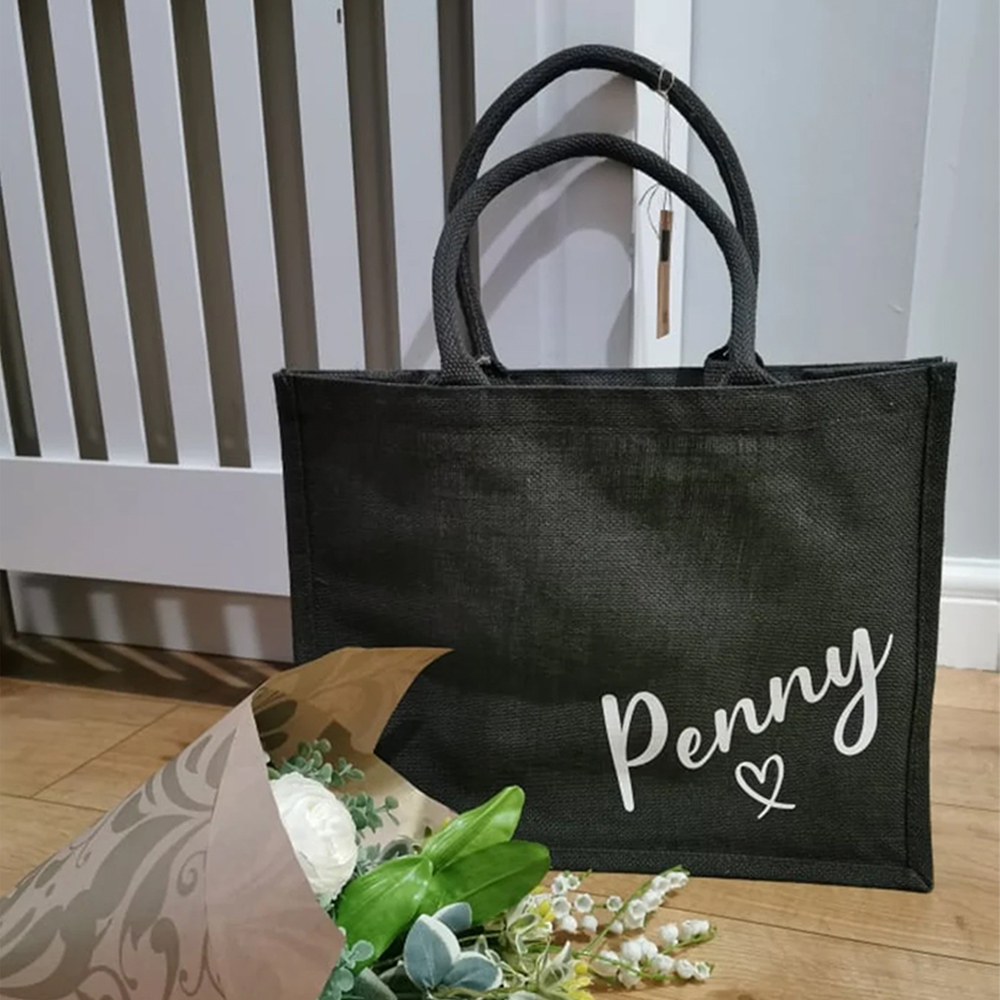 Bolsa de mano de arpillera bla - Event Party Shop reseña y precio