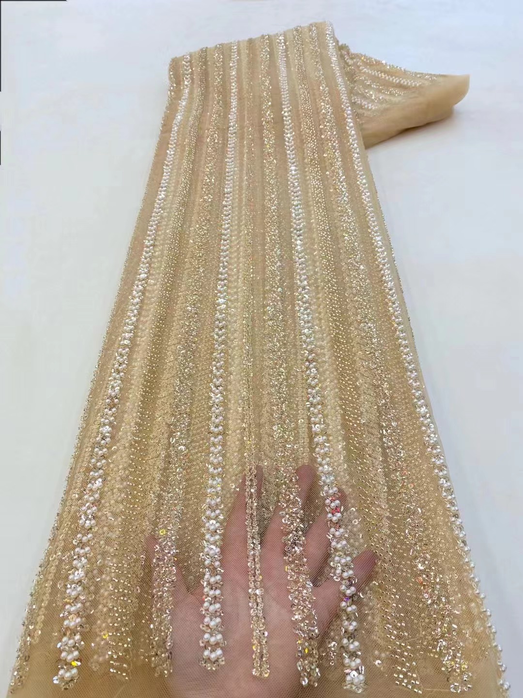 Tela de encaje de tul nigerian - Glitter Tablecloth reseña y precio