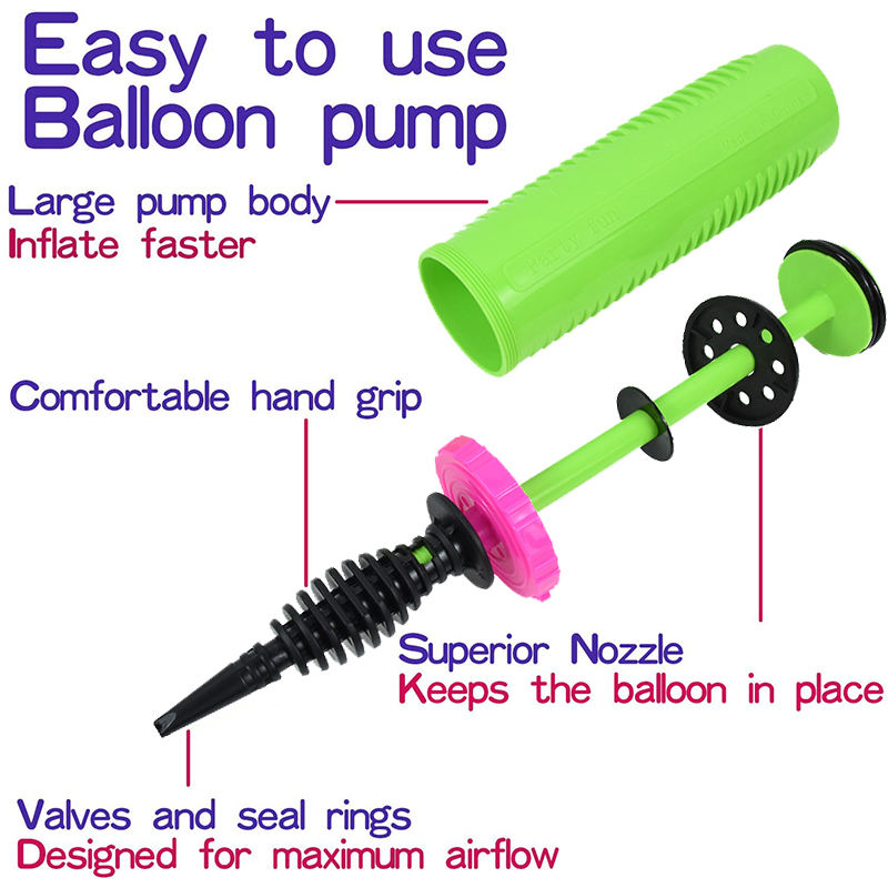 Bomba de globos de látex portá - Balloon Pump Hand reseña y precio